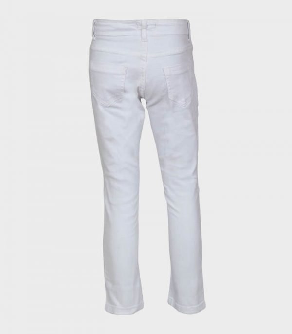AH Denim White Ripping Jeans 1